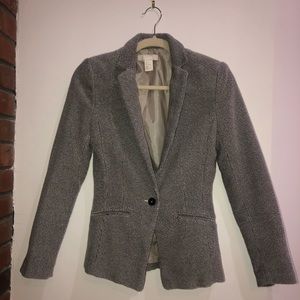 H&M Tweed Blazer With Button Size 6